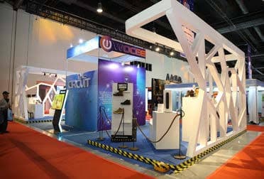 WOCEE exhibit booth